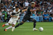 Minnesota United midfielder Emanuel Reynoso, right, played in the MLS All-Star Game at Allianz Field last Aug. 10.