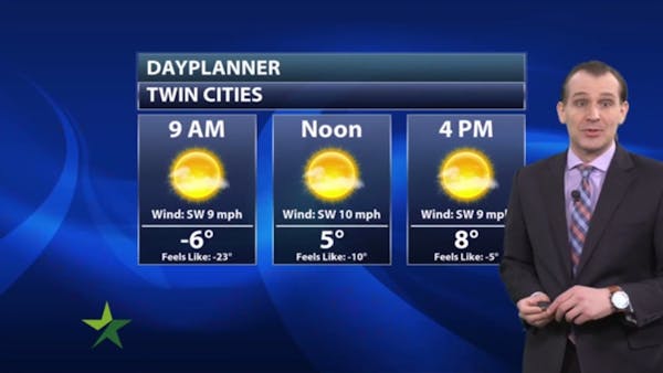 Morning forecast: Wind chill advisory; high 9 above