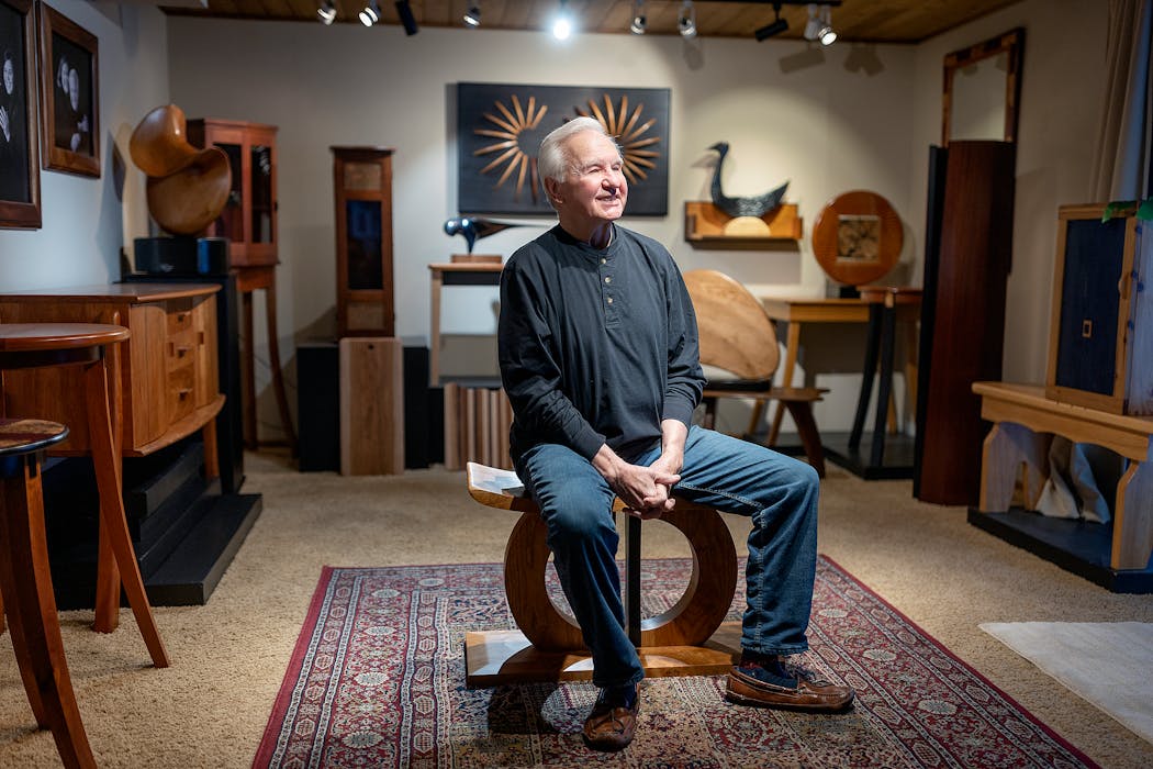 Doug Nimmo, a retired music professor, has used the Golden Mean in designs for his North Light Art Furniture.