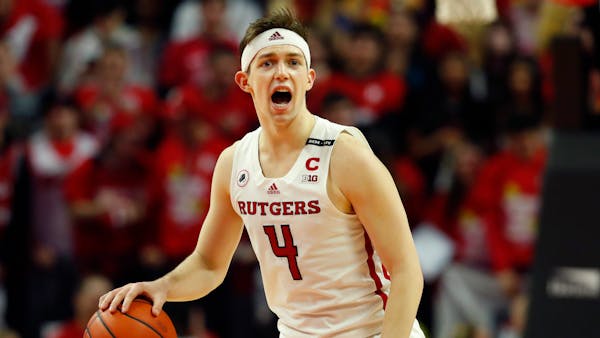 Rutgers guard Paul Mulcahy has helped the Scarlet Knights become one of the surprise teams in the Big Ten. They play host to the Gophers on Wednesday 
