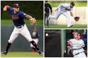 For now (clockwise from left), Carlos Correa, Royce Lewis and Brooks Lee are all shortstops. But there could come a time when all three are playing to
