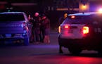 Las Vegas police worked near the home of former actor Nathan Lee Chasing His Horse, who goes by Nathan Chasing Horse, Tuesday, Jan. 31, 2023, in North