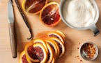 It just takes four simple ingredients (and water) to make a blood orange marmalade.