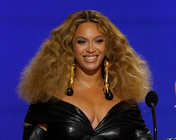 Beyoncé appeared at the 63rd annual Grammy Awards in Los Angeles on March 14, 2021.