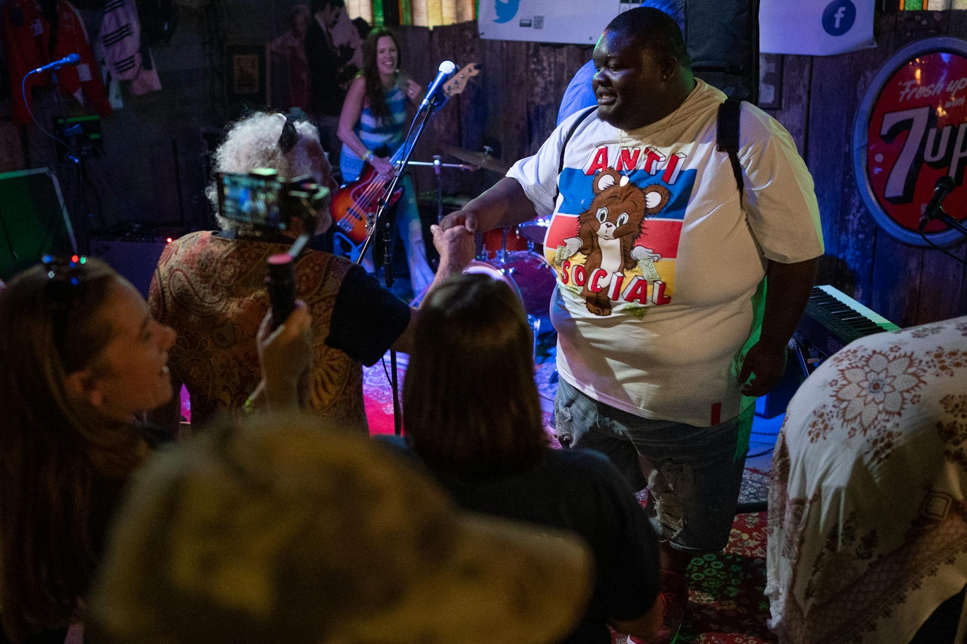 Current Clarksdale hero, Grammy-winning Christone “Kingfish” Ingram, 23, made a surprise hometown appearance with a student ensemble at Pinetop Perkins Homecoming.