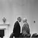Lyndon B. Johnson meets with Sen. Richard Russell in December 1963.