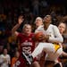 Forward Rose Micheaux has shown a marked improvement in her sophomore year as an offensive standout on a young Gophers team.