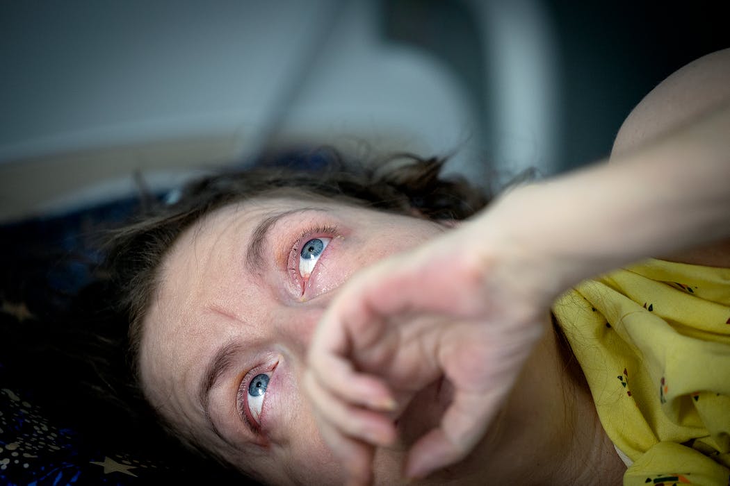 “There is absolutely nothing wrong with my mind,” Cindy Hagen said. “I just want to go home.” She says a severe shortage of home caregivers has kept her in the hospital room even though she is healthy enough to leave. 