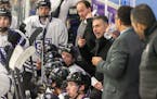 St. Thomas men’s hockey coach Rico Blasi has his team, in its second year in NCAA Division I, on a 3-2-1 run in CCHA play.