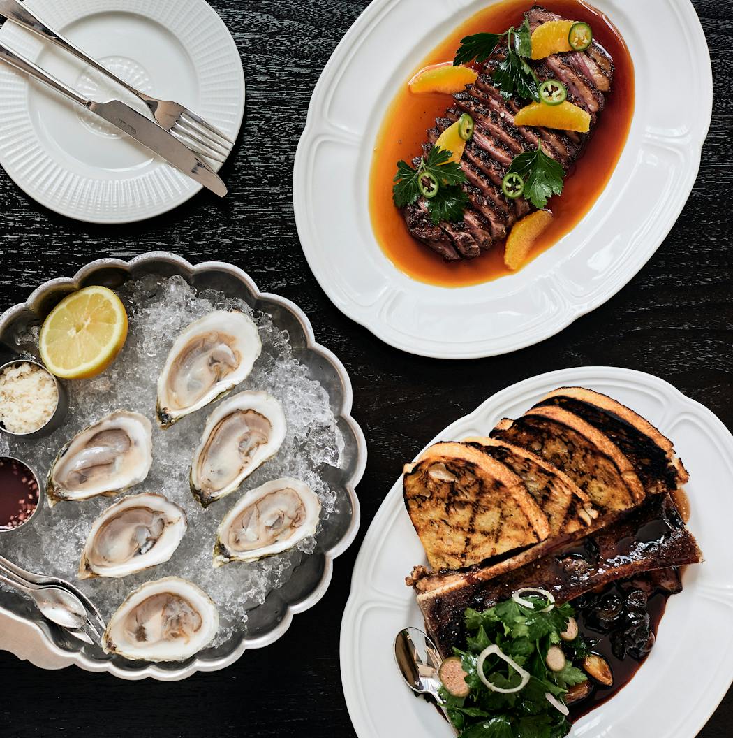 Escargot, duck a l’orange and oysters are on the menu at Bar Rufus.