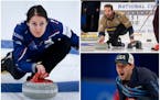 Tabitha Peterson, Jared Allen (top right) and John Shuster are among the participants in the U.S. Curling Championships in Denver.