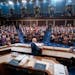 President Joe Biden delivered his first State of the Union address to a joint session of Congress at the Capitol, March 1, 2022, in Washington. 