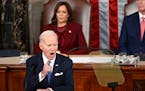 President Joe Biden during his State of the Union address Tuesday.