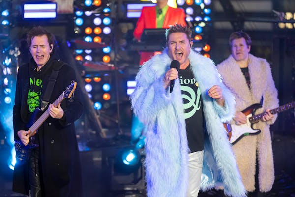 Duran Duran performs in Times Square for the New Year’s Eve celebration on Dec. 31, 2022, in New York. 