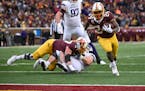 Gophers running back Mohamed Ibrahim, above vs. Northwestern last fall, was one of four Minnesota players invited to the NFL scouting combine.