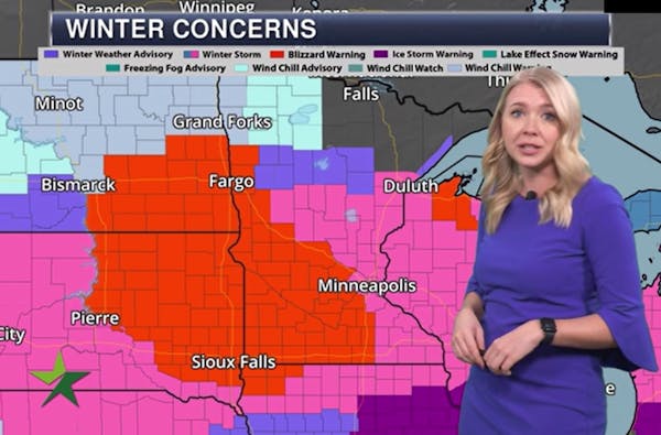 Forecast: Snow heavy at times, strong winds