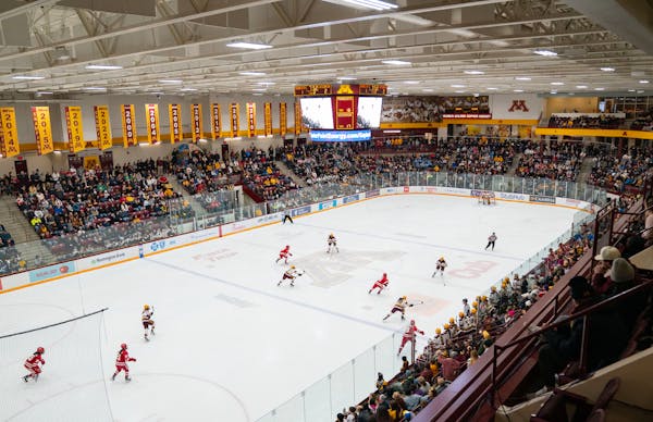 An announced sellout crowd of 3,539 watched the Gophers women’s hockey team played Wisconsin on Feb. 10 at Ridder Arena. Attendance is up at their h