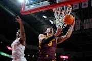 In his third game back from a foot injury, Dawson Garcia had 15 points in the Gophers’ 88-70 loss at Maryland on Wednesday.