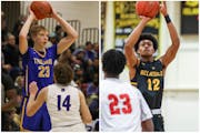 Wayzata’s Jackson McAndrew (left) and DeLaSalle’s Isreal Moses V are key figures for Metro Top 10 teams that will meet Tuesday. McAndrew averages 