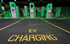 Pictured is an electric vehicle charging station in Pennsylvania.