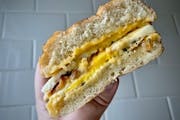 Start the day with a handheld breakfast bite from Wee Claddagh coffee shop in St. Paul.