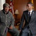 St. Paul Mayor Melvin Carter III and his father, Melvin Whitfield Carter Jr., spoke about their relationship and careers at the mayor’s office in St
