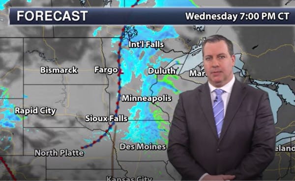 Evening forecast: Low of 30; cloudy with a coating up to an inch of snow