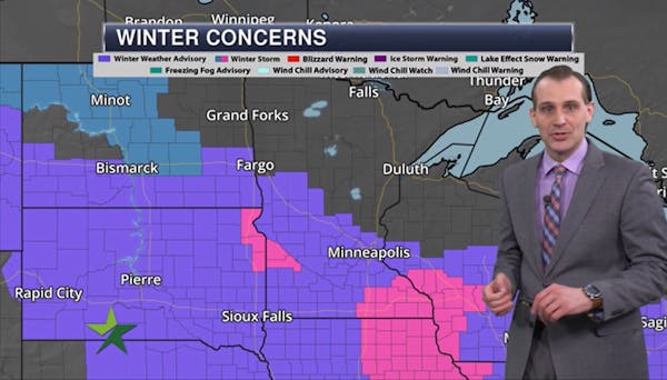 Afternoon forecast: Winter weather advisory, 2 to 4 inches of snow