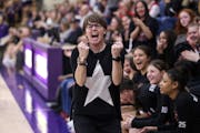 Eden Prairie coach Ellen Wiese turned her attention to the student section in the final minute of her team’s upset in the section final.