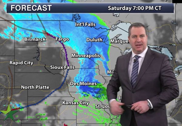 Evening forecast: Low of 26, with more snow, up to another inch