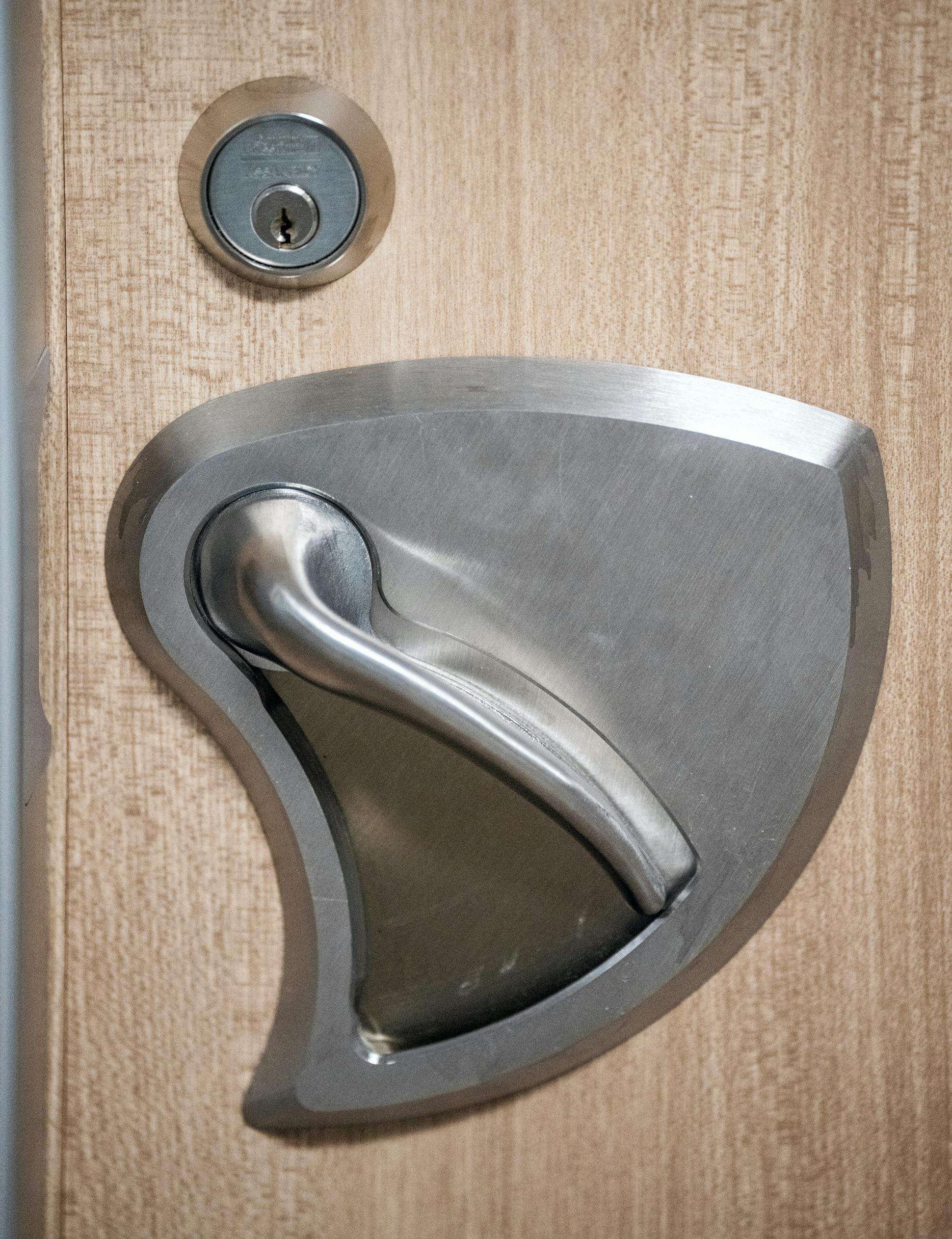 Door handles in the new Children's psychiatric areas are among the features updated for safety.