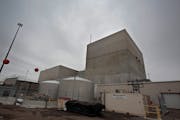 The gray concrete walls of Xcel Energy’s Monticello Nuclear Generating Plant.
