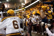 Expect to see a frenzied scene on Saturday night at Mariucci Arena like this one from earlier this season.
