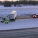 A jackknifed semi had westbound lanes of Interstate 94 blocked west of Monticello Friday morning.