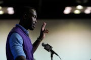 Vikings general manager Kwesi Adofo-Mensah spoke at the NFL scouting combine on Feb. 28. “It’s always going to be solutions-oriented,” he said o