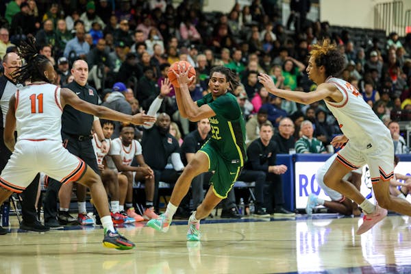 Park Center’s JJ Ware found room against Osseo in the section final Friday, a victory that vaulted the Pirates into the state tournament as the No. 