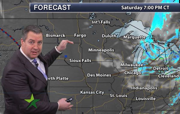 Evening forecast: Low of 9; partly cloudy and cold with a warmup coming Sunday