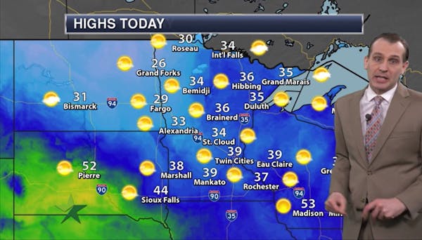 Afternoon forecast: Sunshine and wind, high 39