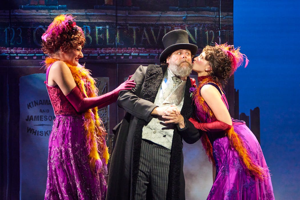 Michael Hegarty plays Eliza Doolittle’s father Alfred in the production at the Ordway Center.