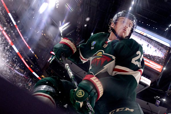 Defenseman Jonas Brodin suited up for the Wild in a 5-3 victory over the Capitals on Sunday after being idle for 12 consecutive games, a timeout to re