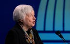 Treasury Secretary Janet Yellen speaks to the American Bankers Association, Tuesday, March 21, 2023, in Washington.