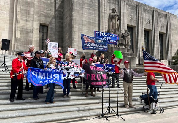Trump supporters rally at Louisiana State Capitol
