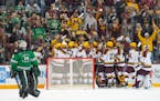 The Gophers celebrated an overtime victory against North Dakota on Oct. 21, one of the games that set a tone for a big regular season.