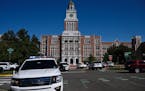 Denver police respond to a report of a threat at East High School in 2022. On Wednesday, March 22, 2023, a student shot two adult male faculty members