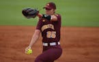 Autumn Pease is 12-3 with a 1.34 ERA this season for the Gophers.