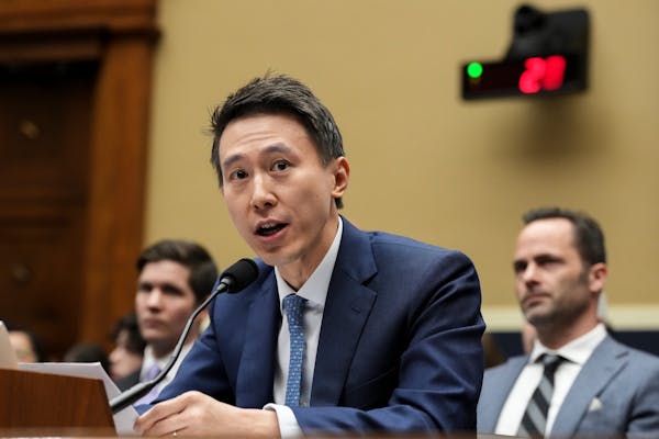 TikTok’s chief executive Shou Chew testifies during a House Committee on Energy and Commerce hearing on TikTok and its impact on data privacy and on