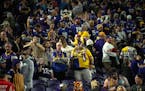 Vikings fans could only watch after the Giants won 31-24 during a NFL wild card playoff game.