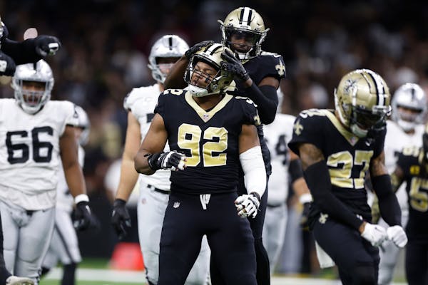 New Vikings pass rusher Marcus Davenport says he’s still upset about only getting half a sack last season with the Saints.
