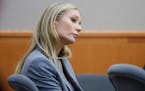 Gwyneth Paltrow sits in court during an objection by her attorney during her trial, Thursday, March 23, 2023, in Park City, Utah, where she is accused