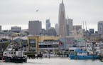 Fishing boats can be seen at Pier 45 in San Francisco, Monday, March 20, 2023. On April 7, the Pacific Fishery Management Council, the regulatory grou